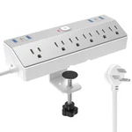 Jxgucat Clamp Power Strip Tall 40W Charging Stationdesk Mount Shelf 6. Fixed Price $47.23.