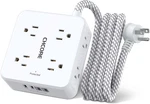 Surge Protector Power Strip - 6FT Braided Extension Cord With 8 Outlets 4. Fixed Price $25.11.
