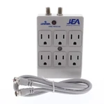Leviton 4400-PC Gray Surge Protector 6-OUTLET Receptacle Adapter W/ Coaxial Catv. Fixed Price $15.99.