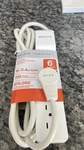 Nip Belkin Surge Protector 720 Joules 6 Outlet Rotating Plug 8FT Cord White. Fixed Price $13.50.