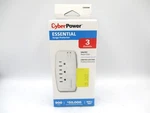 Cyberpower (CSB300W) 125V 3AC White Essential Surge Protector With Outlets. Fixed Price $12.95.