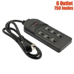 6 Outlet Power Strip Surge Protector 750J Ac 120V 15A 4FT Cord Rfi & Emi Filter. Fixed Price $37.06.