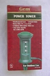 Gem Power Tower - 3 Outlets, Safety Slide Loc, 15 Ft Cord Vintage New Fs. Fixed Price $17.95.
