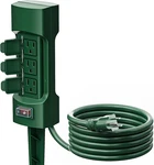 Outdoor Power Stake, Kasonic 6-OUTLET 9 Ft Extension Cord Strip, Double. Fixed Price $34.79.