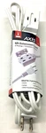 Axis 6FT Ac Extension Cord White 45502. Fixed Price $7.99.