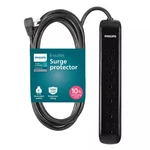 Philips 6-OUTLET Surge Protector 1080J 10' Cord Black. Fixed Price $17.99.