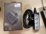 Titan 3-OUTLET Gaming Surge Protector 8FT Cord Led Lights Used Tested Works. Fixed Price $22.99.