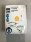 Philips 2-IN-1 Charging Extension Cord 8-FT 4-USB Ports 4.8 Amp 24-WATT. Fixed Price $25.00.