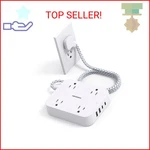 Flat Plug Extension Cord, Hanycony 5FT Power Strip With 4 Usb PORTS(2 C),. Fixed Price $19.57.
