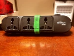 Simran SM-60 Universal Power Strip 3 Outlets For 110V-250V Unused + Adapters. Fixed Price $18.00.