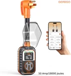 Surge Protector 50 Amp/rv Circuit ANALYZER(18000 J) W/led Display App Control. Fixed Price $99.99.