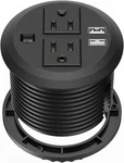 Desktop Power Grommet 3 Inch Outlet Socket Recessed 2 & Usb (black). Fixed Price $37.27.