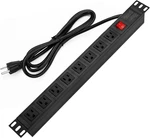 Power Strip Surge Protector Rack-mount Pdu, 8 Right Angle Outlets Wide-spaced,. Fixed Price $55.05.