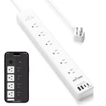 Smart Power Strip With 4 Usb 6 Charging Port Multi Plug Extender Work W/ Google. Fixed Price $33.99.
