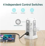 Passus Power Strip 12 Ac Outlets 4 Usb-a, Usb-c PD18W 17 In For Mult Device. Fixed Price $29.99.