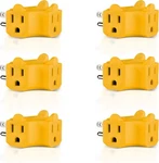 Power Extender T-shaped With 15 Amps 125V 50HZ Watts 3 Outlet Adapternew. Fixed Price $10.39.