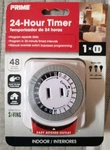 Prime TNI24111 24-HOUR Indoor Plug-in Mechanical Timer Energy Saving New. Fixed Price $11.98.