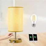 Modern Usb Table Lamp,minimalist Beside With 2 Ports And Ac Outlet. Fixed Price $24.99.