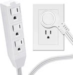 Outlet Power Strip Short Extension Cord Low-profile Flat Plug Adapter SPT-3. Fixed Price $11.38.