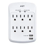 Nxt Technologies Surge Protector Wall Tap 6 Outlets 2 Usb Ports. Fixed Price $14.95.