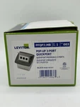 Leviton PFQP3-MB Pop-up Floor Box With 3-PORT Quickport Insert, Black. Fixed Price $24.99.