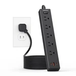Hopow Prong Power Strip, To 3 Outlet 6 FT(2 Plug), Black. Fixed Price $40.27.