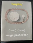 Heyday 3-OUTLET Surge Protector With 6' Extension Cord- Stone White. Fixed Price $13.99.