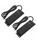 Cccei 2PCS Heavy Duty 20 Amp 8-OUTLET Surge Protector Power Strip 12 Gauge, 10. Fixed Price $48.50.