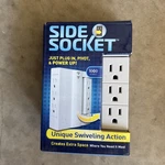 Side Socket Swivel Outlet W/ Surge Protector As Seen On Tv- New. Fixed Price $14.99.