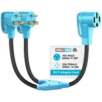 Circlecord Etl Listed Rv Y Adapter Two To Amp, 50F/2*30M, Blue. Fixed Price $46.99.