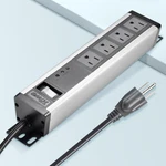 Heavy Duty Power Strip 4 Outlets Surge Protector 2500W Metal Socket With Wall.... Fixed Price $35.11.