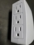 Philips 6-OUTLET Wall Tap Side Access Power Adapter Grounded White SPS1060T/17. Fixed Price $16.00.