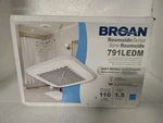 Broan-nutone 791LEDM Flex Series 110 Cfm 1.5 Sones Ventilation Fan W/ Lighting. Fixed Price $112.00.