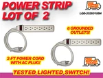 Power Strips With 6-OUTLETS. Lot Of 2. Free Shipping Canada!. Fixed Price $23.16.
