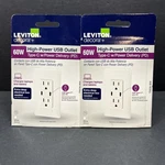 Qty 2 Usb Wall Outlet High Power Dual Type-c W/ Delivery 60W (6A). Fixed Price $69.97.