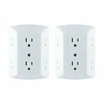 Ge 6 Plug Strip, Extra Wide Spaced Cell Phone, Power Adapter, 3 Prong (2 Pack). Fixed Price $22.99.