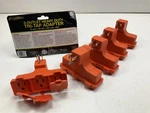 (5) Go Green GG-03431OR Power 3-OUTLET Tri-tap Adapter With Covers, Orange. Fixed Price $22.49.