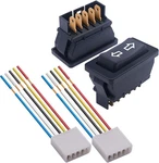 Weideer 2PCS 5 Pin Car Window Switch 12V 20A Control Power With Wire, Black. Fixed Price $15.52.