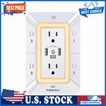 Protector Contra Sobretensiones Powrui 6 Enchufes 3 Usb (1 C) Luz. Fixed Price $25.99.