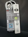 Surge Protector 3FT Cord With Flat 4 Outlets 2 Usb Charging Ports Black. Fixed Price $14.25.