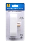 Elegrp Triple Extender, 3-PRONG Grounded Wall Tab, 3-OUTLET. Fixed Price $8.00.