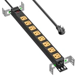 8-OUTLET Metal Heavy Duty Surge Power STRIP,6FT 14AWG Cord Etl Listed. Fixed Price $29.99.