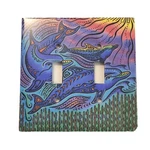 Stephanie Kiker Designs Switch Outlet Wall Plate Cover Dolphins Art Decor. Fixed Price $16.07.
