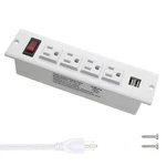 Recessed Power Strip Socket With Usb Ports Mountable Outlet Desktop. Fixed Price $25.36.