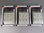Lot Of (3) Acco 114 Jules Surge Protector 6-OUTLET Wall Mount 3-LINE Protection. Fixed Price $36.87.