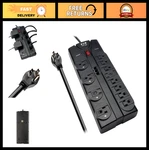 Surge Protector Power Strip 12 Outlets Flat Plug 8FT Extension Cord 2160J Joules. Fixed Price $89.99.