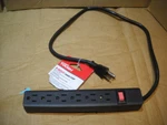 Hyper Tough 6-OUTLET 2.5FT Surge Strip 500-JOULE Protection, Black. Fixed Price $9.99.