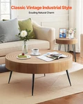 2 Pieces Round Coffee Tables Sets, 31.3 Industrial Living Room With. Fixed Price $209.47.