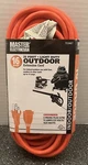 Extension Cord 25 Ft Orange 16G Prong Master Electrician 02307ME. Fixed Price $7.95.