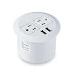 Desktop Power Grommet Outlet Socket Data Center 2 With Us.... Fixed Price $28.42.